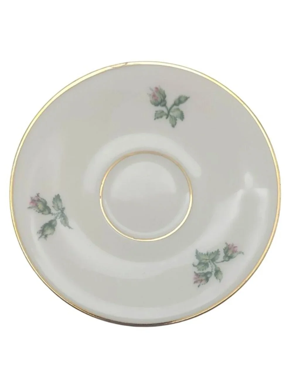 Heinrich H&C Teacup Saucer Porcelain Floral Selb Bavaria Germany MCM Vintage